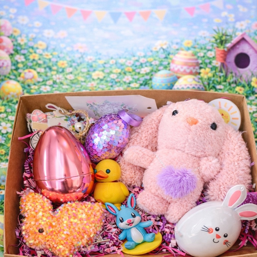 Plush Pink Bunny Gift Set for Kids -  Easter Toy Box Gift